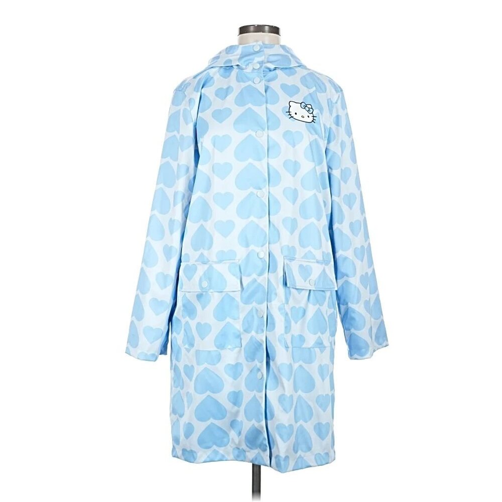 HELLO KITTY AND FRIENDS Blue Raincoat Jacket NWT NEW RARE LIMITED EDITION
